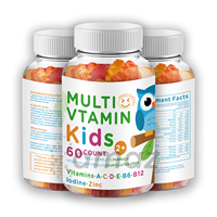 Gommes multivitaminées pour adultes et enfants - Mélange bien-être de vitamines D, C, B12, zinc et gommes vitaminées pour l'énergie et l'immunité