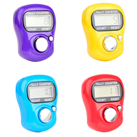 Compteur de tasbih LED, affichage numérique, plastique, alimenté par batterie, anneau de doigt, compteur de points