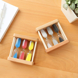 Nhà Máy Bán Buôn Thiết Kế Cổ Điển Đồng Hồ Để Bàn 3 Trong <span class=keywords><strong>1</strong></span> Gỗ Tea Sand <span class=keywords><strong>Timer</strong></span> <span class=keywords><strong>1</strong></span> 3 <span class=keywords><strong>5</strong></span> 7 Phút Cho Máy Pha Trà - Product Image 5