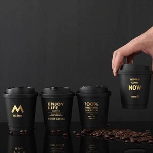 Best Selling 8/12/16oz Clean Leak-poof High-end Insulated Double Wall Paper <b>Cup</b> Beverage <b>Cups</b> - Product Image 4