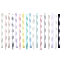Bande en spirale de 50mm 12mm pour ordinateur portable, 30 trous, reliure en anneaux, pour livre, A4, feuille de papier, bobine de papier, fournitures de bureau et d'école
