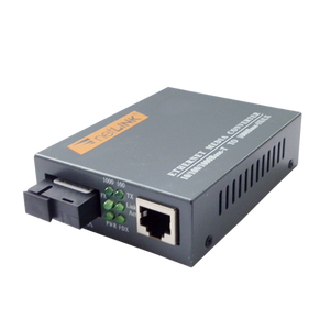 Convertidor de Medios Ópticos Gigabit RJ45 A/B, Convertidor Óptico Netlink Monomodo 10/100/1000M 20KM, Convertidor de Medios de Fibra Óptica - Product Image 1