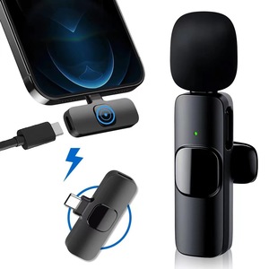 Micrófono Lavalier inalámbrico dual K9, reducción de ruido inteligente para transmisión en vivo, Radio al aire libre, micrófono, Android, iPhone C - Product Image 5