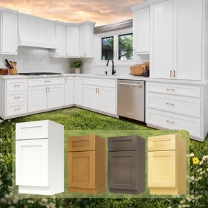 Gabinetes Estadounidenses Listos para Armar |   Gabinetes de Cocina al Por Mayor para Unidades Multifamiliares |   Mueble Bajo de Cocina con Cajones de Cierre Suave - Product Image 1