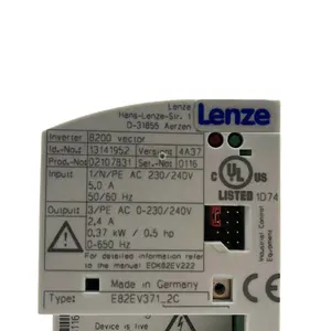 E94amhe0134 orijinal Lenze invertör E82EV371-2C güneş invertör