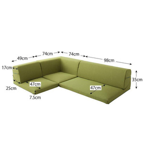 U-Shape High-Density Sponge <b>Sofa</b> Cushions Foldable Multifunctional Pressure Relief Seat Cushions For Living Room And Balcony - Product Image 5