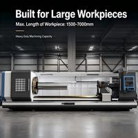 Contrôleur de tour CNC 2 axes CK61125 à structure horizontale à banc plat, robuste, avec système de contrôle GSK/Fanuc, directement de l'usine