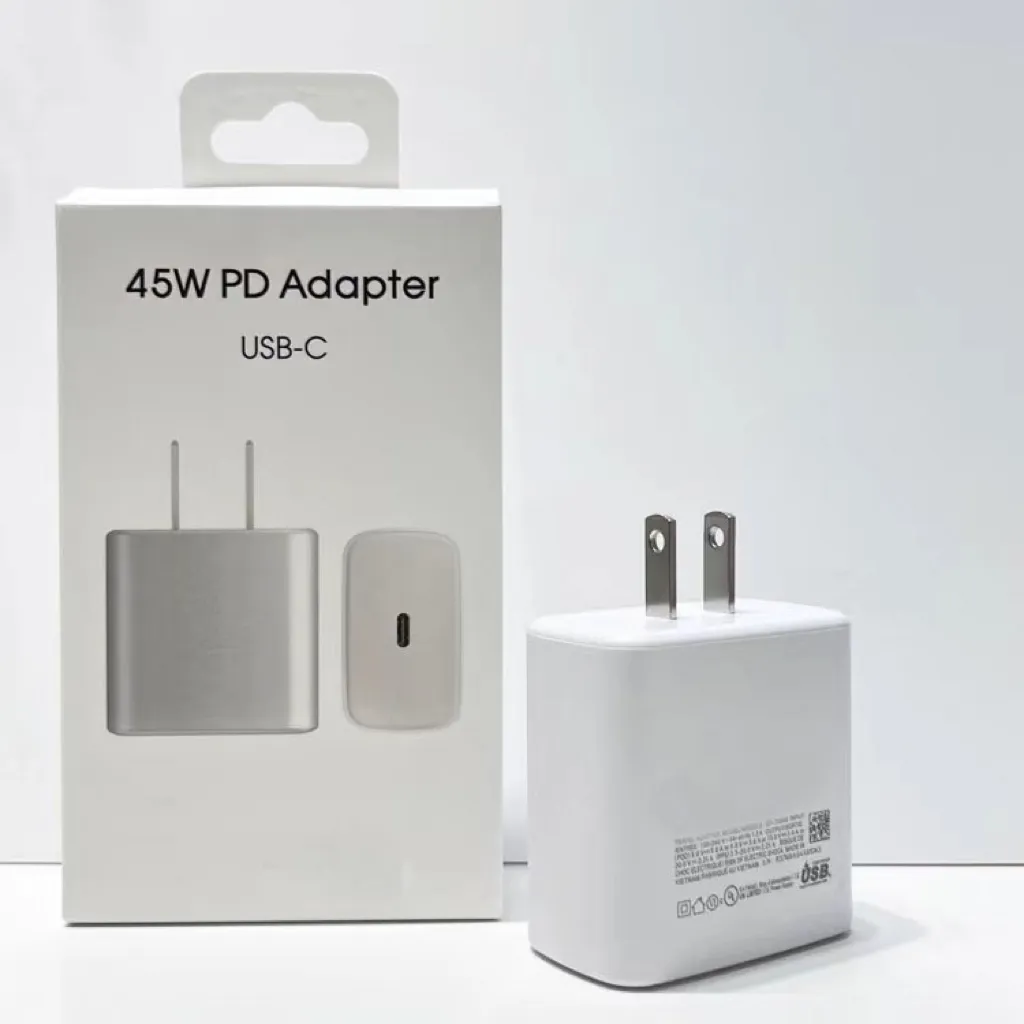 25W 45W QC3.0 Chargeur rapide Adaptateur secteur US EU AU UK Plug Chargeurs muraux pour Samsung Galaxy S20 S21 Note 10Po
