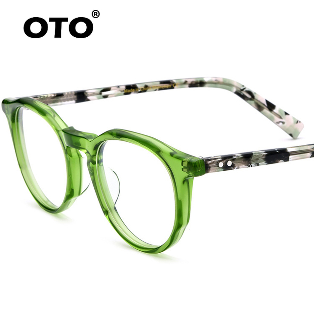 OTO 2022 Trendy Glasses Frames Round Eyewear Acetate Eyeglasses Eye Glass Frames