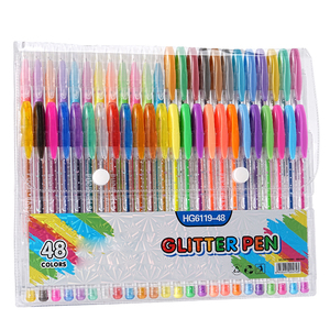 Stylos gel multi-effets à pointe bille de 1,0 mm, 24/36/48 couleurs, vente en gros |   Encre scintillante et métallisée pour papeterie et loisirs créatifs en gros - Product Image 6
