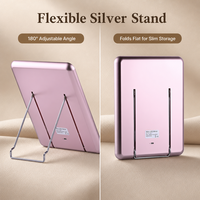 Miroir de maquillage de table à éclairage LED rechargeable avec câble USB Greenfrom, grossissement 1X