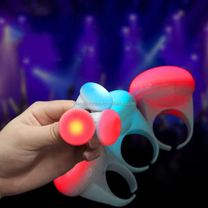 Custom <strong>Concert</strong> Cheer LED Ring Light Music Festival Flashing Finger Light Bar KTV Atmosphere <strong>Props</strong> Glowing Party Ring Light - Product Image 6