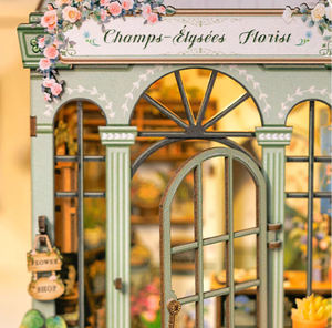 Vente flash : Kit de <span class=keywords><strong>maison</strong></span> miniature à faire soi-même pour les livres - Porte-livres Book Nook, assemblez votre propre chalet de jardin féerique, décoration de bureau unique - Product Image 3