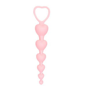 6 perline Anal Plug cuore grandi palline anali in Silicone giocattoli a forma di ano G-Spot stimolanti le spine per adulti giocattoli sessuali coppia di donne <span class=keywords><strong>Sexy</strong></span> - Product Image 3