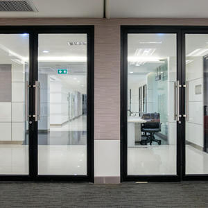 Puerta DE SEGURIDAD ignífuga de vidrio Diseño moderno Prevención de incendios Aislamiento acústico <span class=keywords><strong>para</strong></span> hoteles Uso comercial-Construcción de polímeros - Product Image 2