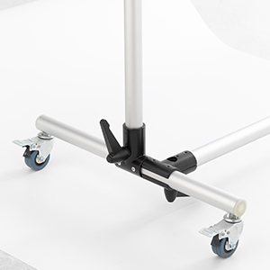 Pro Studio Solutions Adjustable Direction 150x200cm Collapsible Sun Scrim, Diffuse & Silver Black Reflector Kit with Wheel