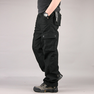 กางเกงเอี๊ยมผู้ชายแฟชั่นใหม่ ผ้าฝ้าย ทรงตรง ซิปหน้า เอวกลาง จีบด้านหน้า กระเป๋าหลายช่อง ไซส์ใหญ่ ทรงหลวม สไตล์ลำลอง ใส่ทำงานได้ - Product Image 6