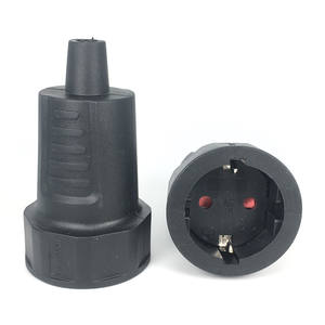 Spina connettore Schuko 16A250V presa europea <span class=keywords><strong>tipo</strong></span> <span class=keywords><strong>E</strong></span> femmina germania <span class=keywords><strong>adattatore</strong></span> per spina elettrica nero - Product Image 1