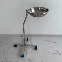 Lavabo médical à base de tube carré à bras unique en acier inoxydable 304 pour le lavage et le débridement des plaies