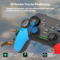 Controlador de Juegos Inalámbrico de 2.4GHz para Teléfono Móvil, Joystick con Motor de Vibración para PC, PS4, PS3, TV, Gamepad