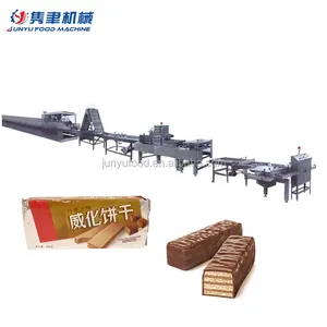 150 kg/h Commercial wafer biscuit making machine price sweet flat crisp wafer sticks cookie making machine price