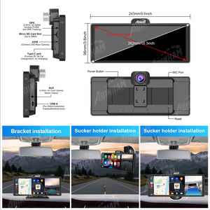 ADINKAM V30S10.26インチダッシュカム4KADASワイヤレスおよび有線CarplayAndroid自動Wifiナビゲーションディスプレイタッチスクリーンモニター - Product Image 6