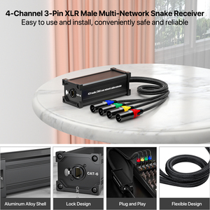 Usine OEM 4 Xlr 3 Broches Mâle vers RJ45 Câble Jack Xlr DMX <span class=keywords><strong>RJ</strong></span> <span class=keywords><strong>45</strong></span> vers 4 Xlr Mâle Câble Audio Extension Câbles Ethercon - Product Image 4