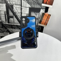 Coque de téléphone antichoc en TPU+PC avec motif imprimé et support rotatif à 360 degrés au design élégant pour iPhone 17 Pro 17 Pro Max