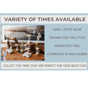 Reloj de <span class=keywords><strong>Arena</strong></span> Personalizado - Reloj de <span class=keywords><strong>Arena</strong></span> de Vidrio con Tapas de Madera para Niños, Aula, Cocina - Product Image 3