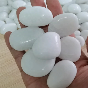 Fournisseur d'usine Galets blancs polis de haute qualité pour les projets de jardinage extérieur, de chemins et d'aménagement paysager pour les aquariums - Product Image 3