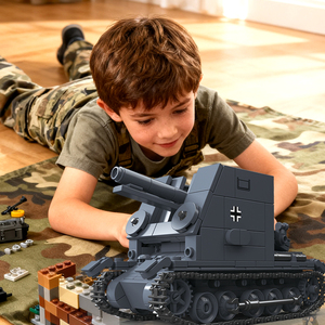 Modellino in Scala 1/35 del Carro Armato Autopropulso Tedesco Sturmpanzer I Bison della Seconda Guerra Mondiale, Gioco di Guerra in Miniatura - Product Image 6