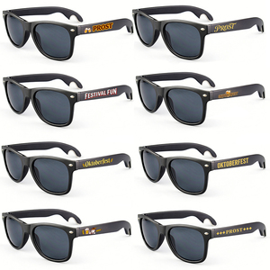 Gafas de <span class=keywords><strong>Sol</strong></span> Promocionales con Logotipo Personalizado al por Mayor, Gafas de <span class=keywords><strong>Sol</strong></span> Baratas para Fiestas, con Destapador de Botellas de <span class=keywords><strong>Cerveza</strong></span>, Protección UV 400, para Festivales de <span class=keywords><strong>Cerveza</strong></span> - Product Image 1