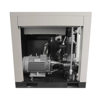 Compresseur d'air à vis lubrifié électrique 220V, 2 étages, conception silencieuse, réservoir de 60/80 gallons, 185 CFM, 965 KPa, 500-4500 PSI, refroidissement par air