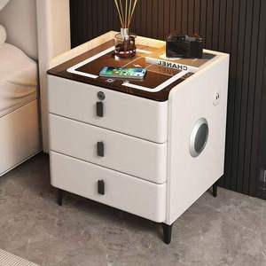 Smart Modern Wireless Charging <strong>Speaker</strong> Bedside Table For Bedroom Apartment &amp; Living Room - Product Image 1