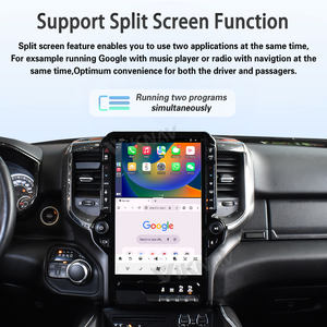 Système de navigation GPS portable 14,4 pouces Android 14 8+128 Go avec écran tactile, CarPlay sans fil intégré, commande au volant, garantie 1 an Dodge - Product Image 4
