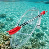 Kayak transparent en polycarbonate pour deux personnes, idéal pour les excursions touristiques et la photographie