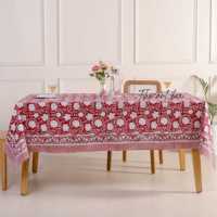 Nappe imprimée en blocs de coton nappe rectangulaire/carrée/ronde avec chemin de table/serviettes/napperon couverture de Table de dîner bohème