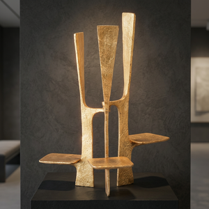 Candelabro de Metal de Cinco Brazos Plateado Candle Couture, Decoración Duradera para el Hogar - Product Image 5