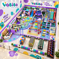 Peralatan Bermain Dalam Ruangan Vabibo TL045-01 Tema Putri/Fantasi Trampolin Kolam Bola Menara Laba-laba Panjat Tebing Arcade Aerial