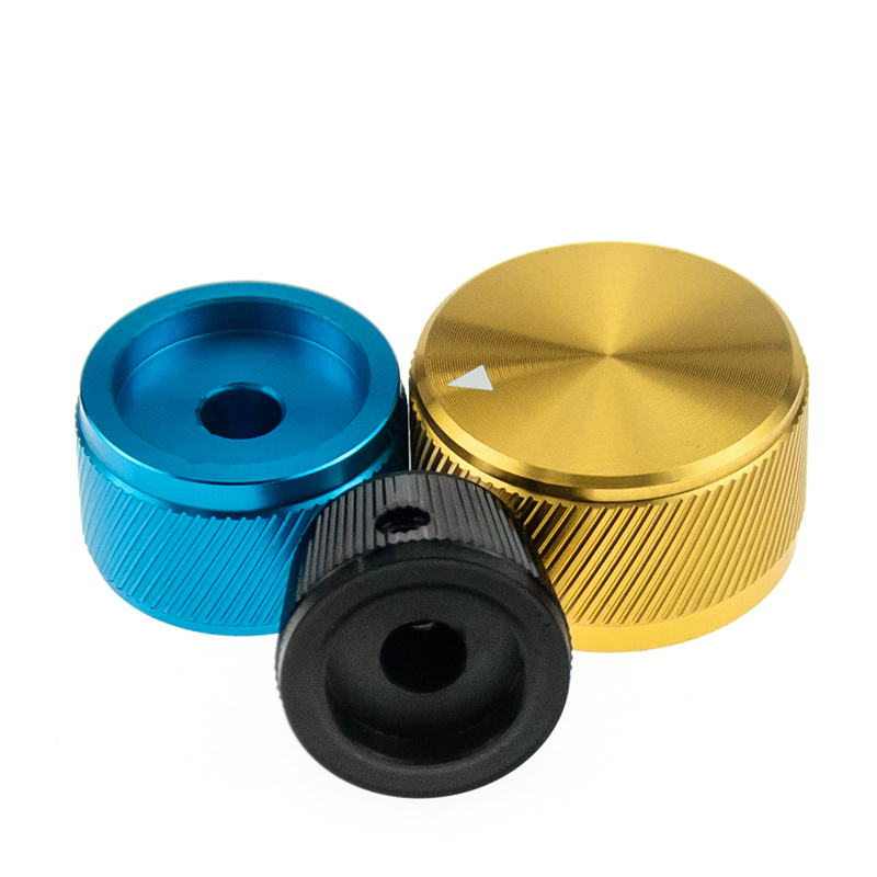 1/4 "6 мм d вал с вращающимся циферблатом, латунный металлический переключатель, усилитель, рифленая ручка, анодированный алюминий, ручка управления потенциометром громкости
