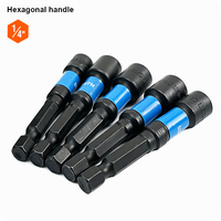 HARDEN Jeu de 9 embouts de tournevis magnétiques en pouces, embouts de tournevis industriels 1/4 x 2 pièces, 5/16 x 3 pièces, 3/8 x 2 pièces, 7/16 x 1 pièce, 1/2 x 1 pièce, outils à main