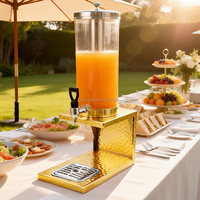 Distributeur de boissons martelé XINGPAI, fournitures de restaurant à Dubaï, distributeur de jus royal doré de luxe