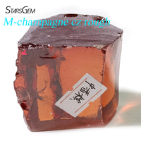 Starsgem Zircone cubique colorée brute non taillée synthétique créée en laboratoire traitée thermiquement 39 couleurs pierre irrégulière matériau CZ