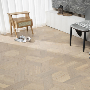 Parquet en bois d'ingénierie artistique AVANTIMORA contemporain, résistant au feu (classe ABCD), 18 mm, multicouche, en noyer noir, à joint mâle et femelle, pour buanderie - Product Image 1