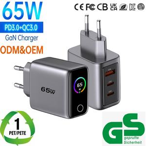 Chargeur mural <span class=keywords><strong>USB</strong></span>-C PD Gan portable Tommox 65W, chargeur rapide de type C pour ordinateur portable/tablette/téléphone <span class=keywords><strong>Iphone</strong></span> iPad MacBook 65W <span class=keywords><strong>Usb</strong></span> c Charger - Product Image 1