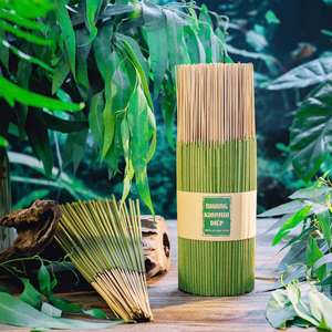 Varillas de Incienso de Eucalipto Natural de 30 cm, Incienso de Bambú Hecho a Mano para Aromaterapia, Meditación, Yoga, Relajación y Fragancia para el Hogar - Product Image 3