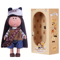 24CM Niedliche Kartoffel-Puppe Plüsch-Modepuppe mit Weichem Vinyl-Gesicht und Langem Haar Sammler-Spielzeug Geschenk für Kinder Geburtstag Feiertag