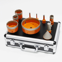 Ensemble de forets diamantés brasés sous vide pour accessoires de scie cloche électrique pour carrelage en granit, marbre et béton, outils à main