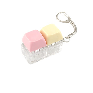 Stress Relief Mechanical Keycap <b>Keychain</b> Keyboard Keyring <b>Fidget</b> Clicker Decompression Toys for Kids Adults - Product Image 4