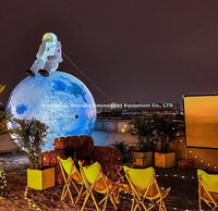 Nouveaux modèles de cosmonautes gonflables spaceman d'éclairage gonflable de conception avec la terre gonflable de lune pour des événements